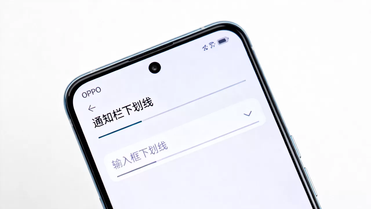 oppo里什么是下划线,手机屏幕下划线是什么意思 oppo里什么是下划线,手机屏幕下划线是什么意思