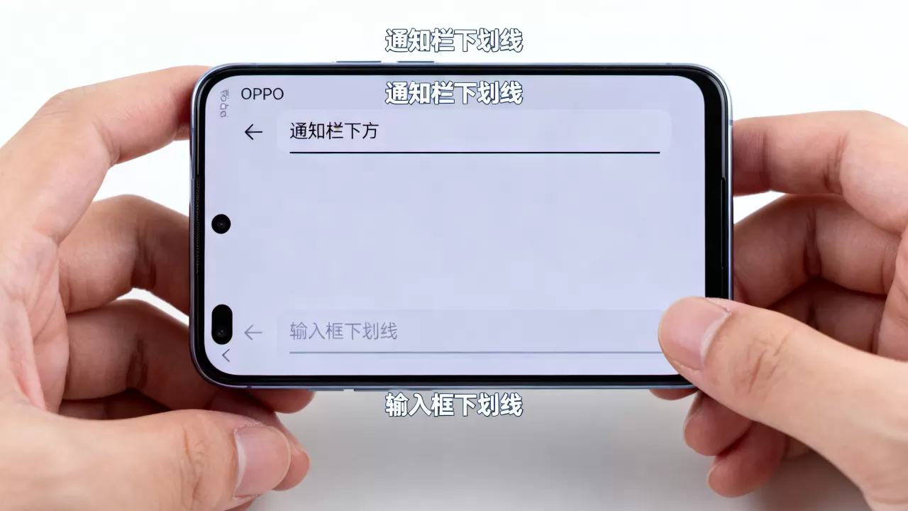 oppo里什么是下划线,手机屏幕下划线是什么意思 oppo里什么是下划线,手机屏幕下划线是什么意思