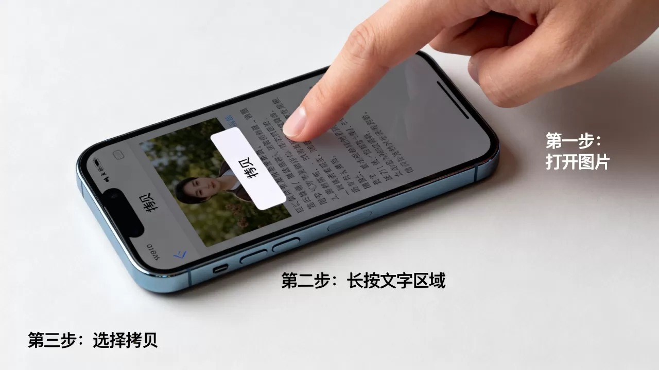 iphone图片上拷贝怎么弄出来，苹果手机复制图片文字方法