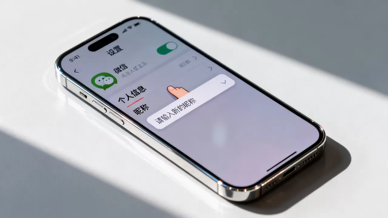iphone改微信名字怎么改，苹果手机微信昵称修改教程
