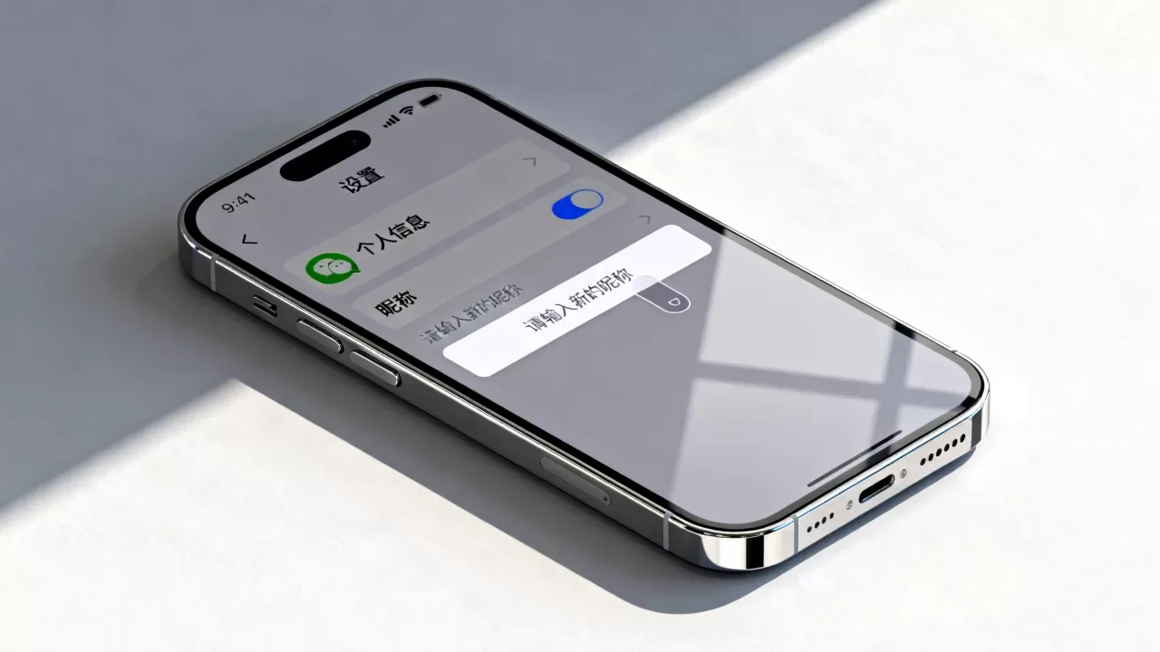iphone改微信名字怎么改，苹果手机微信昵称修改教程
