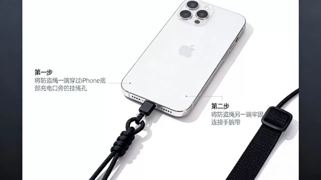 iphone防盗绳怎么挂,iphone防盗绳正确挂法 iphone防盗绳怎么挂,iphone防盗绳正确挂法