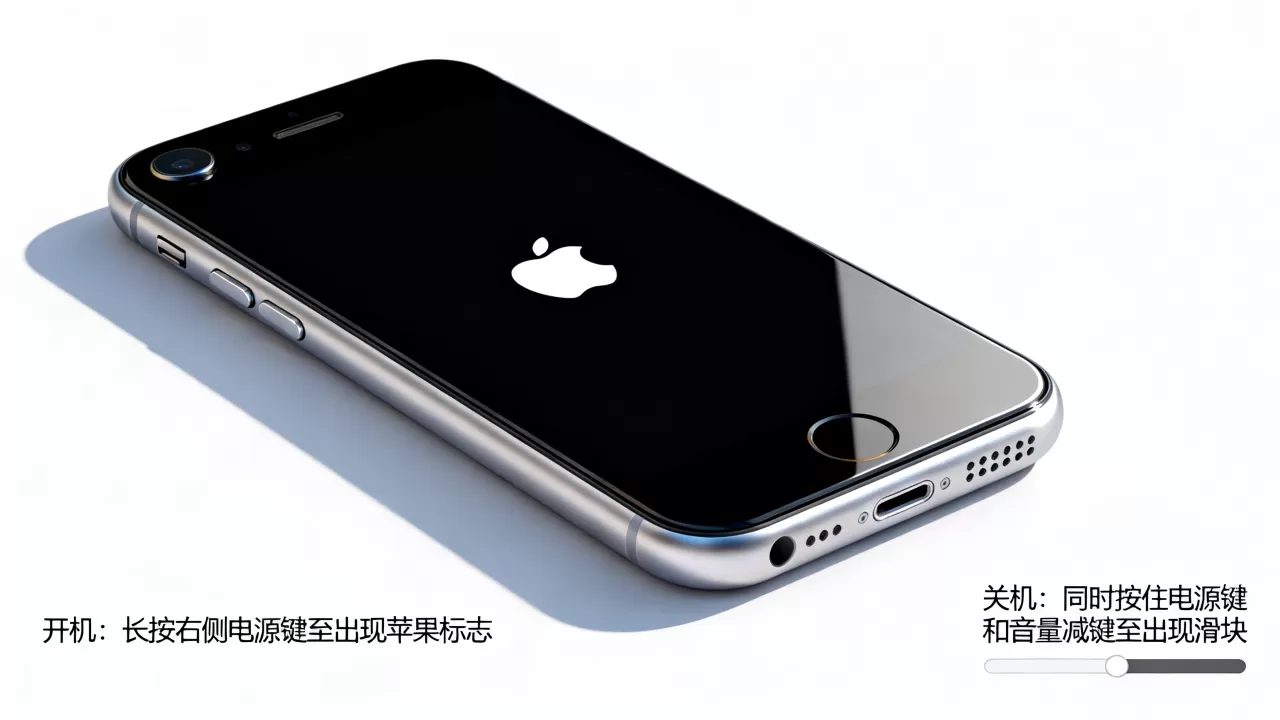 iphonese怎么开关机，苹果iphonese开关机方法