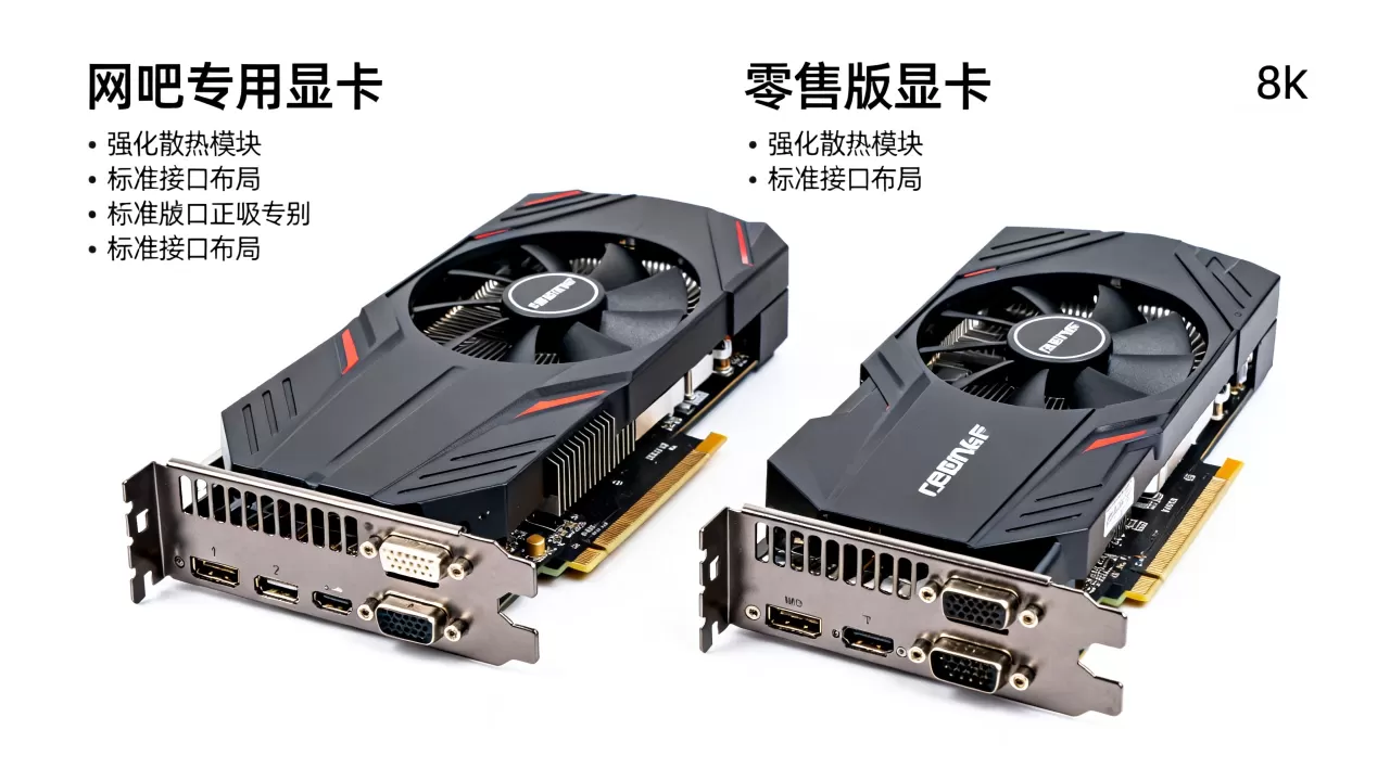 网吧特供显卡区别，网吧专用显卡和零售版有什么区别