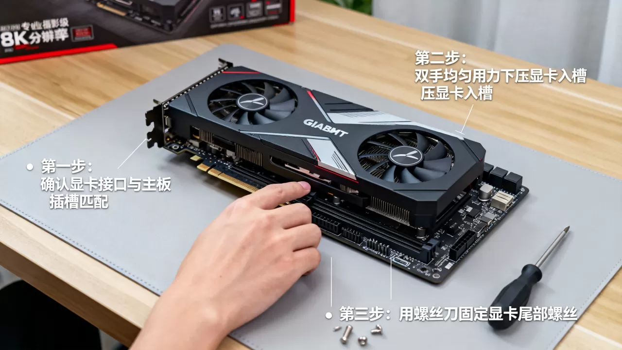技嘉横插显卡怎么装，技嘉横插显卡安装教程
