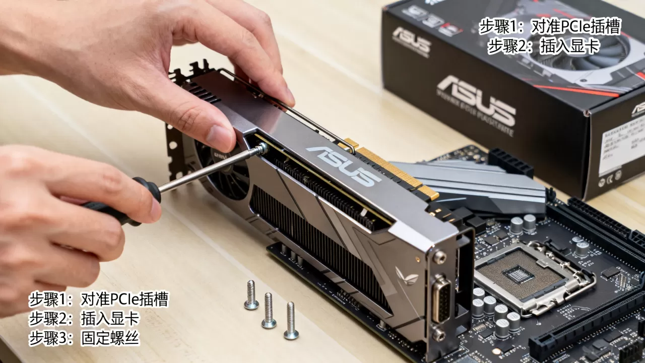 电脑组装华硕显卡怎么装,华硕显卡安装教程 电脑组装华硕显卡怎么装,华硕显卡安装教程
