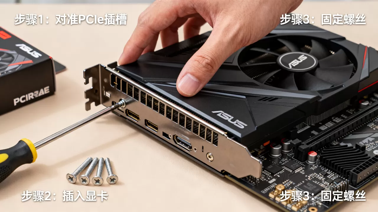 电脑组装华硕显卡怎么装,华硕显卡安装教程 电脑组装华硕显卡怎么装,华硕显卡安装教程