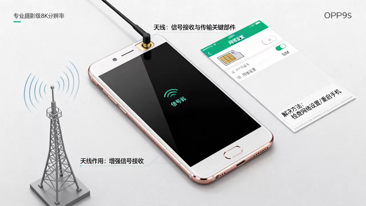 OPPOR9s天线有什么用，手机信号弱怎么解决