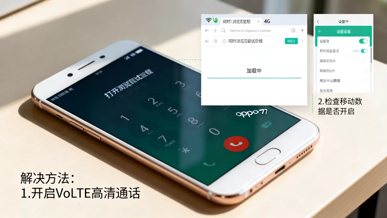 oppo r7为什么打着电话不能上网，oppo手机通话时无法上网解决方法