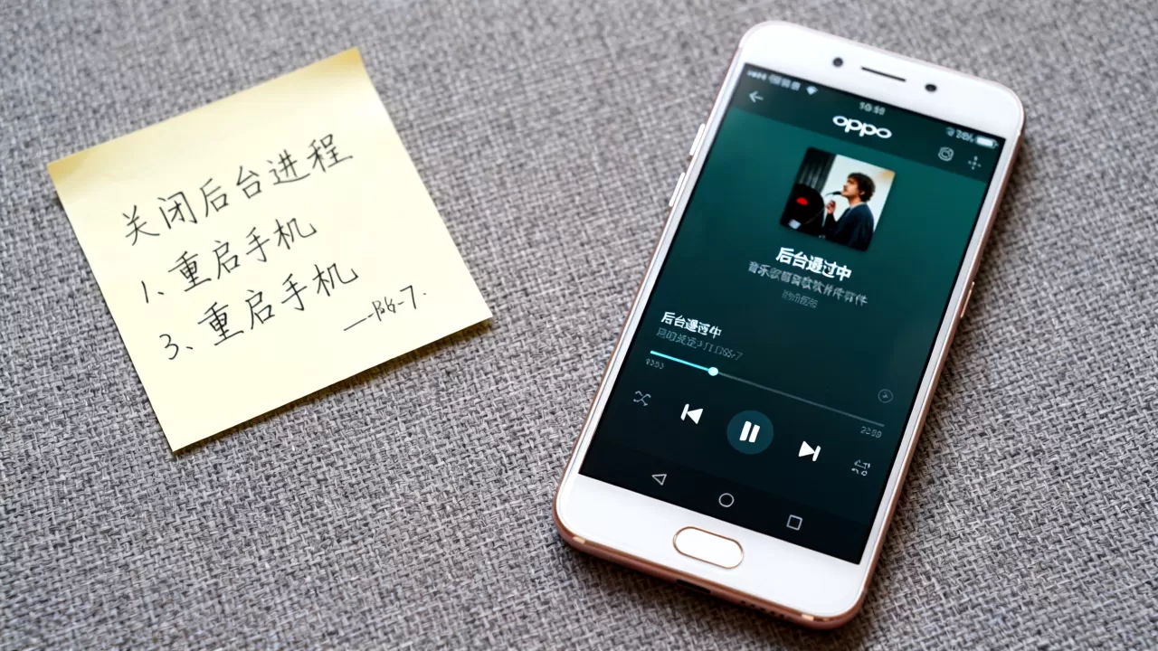 oppo r7为什么出现音乐播放状态，手机后台音乐软件卡死怎么办