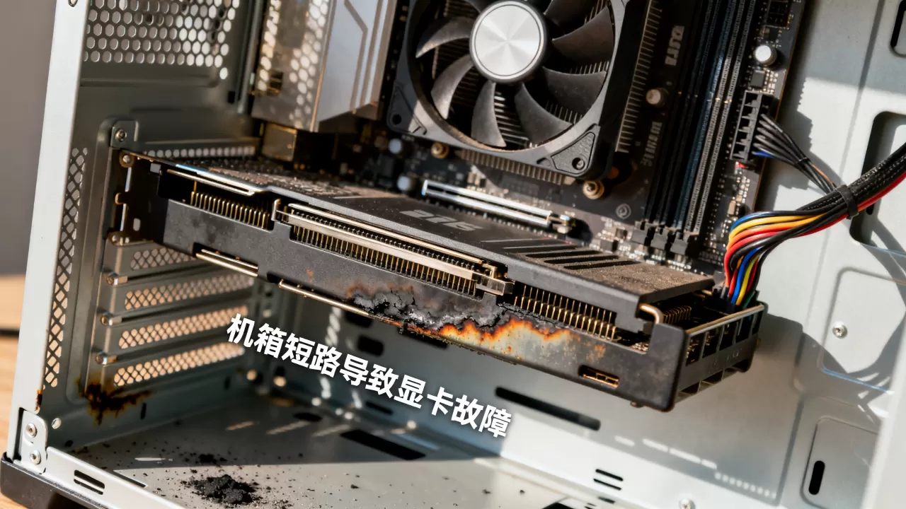 机箱短路显卡有问题吗，机箱短路导致显卡故障