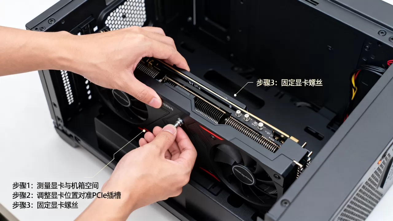 大显卡机箱安装困难，大显卡怎么装进小机箱