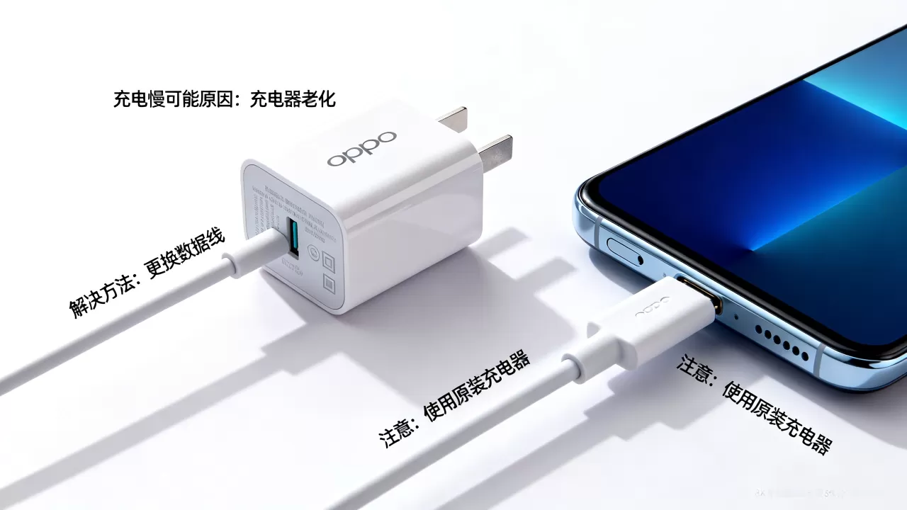 为什么oppo充电器慢?OPPO充电器充电速度慢怎么办 为什么oppo充电器慢?OPPO充电器充电速度慢怎么办
