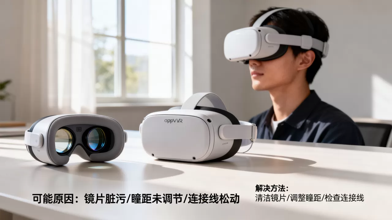 oppovr眼镜为什么很花,VR眼镜画面模糊花屏怎么解决 oppovr眼镜为什么很花,VR眼镜画面模糊花屏怎么解决