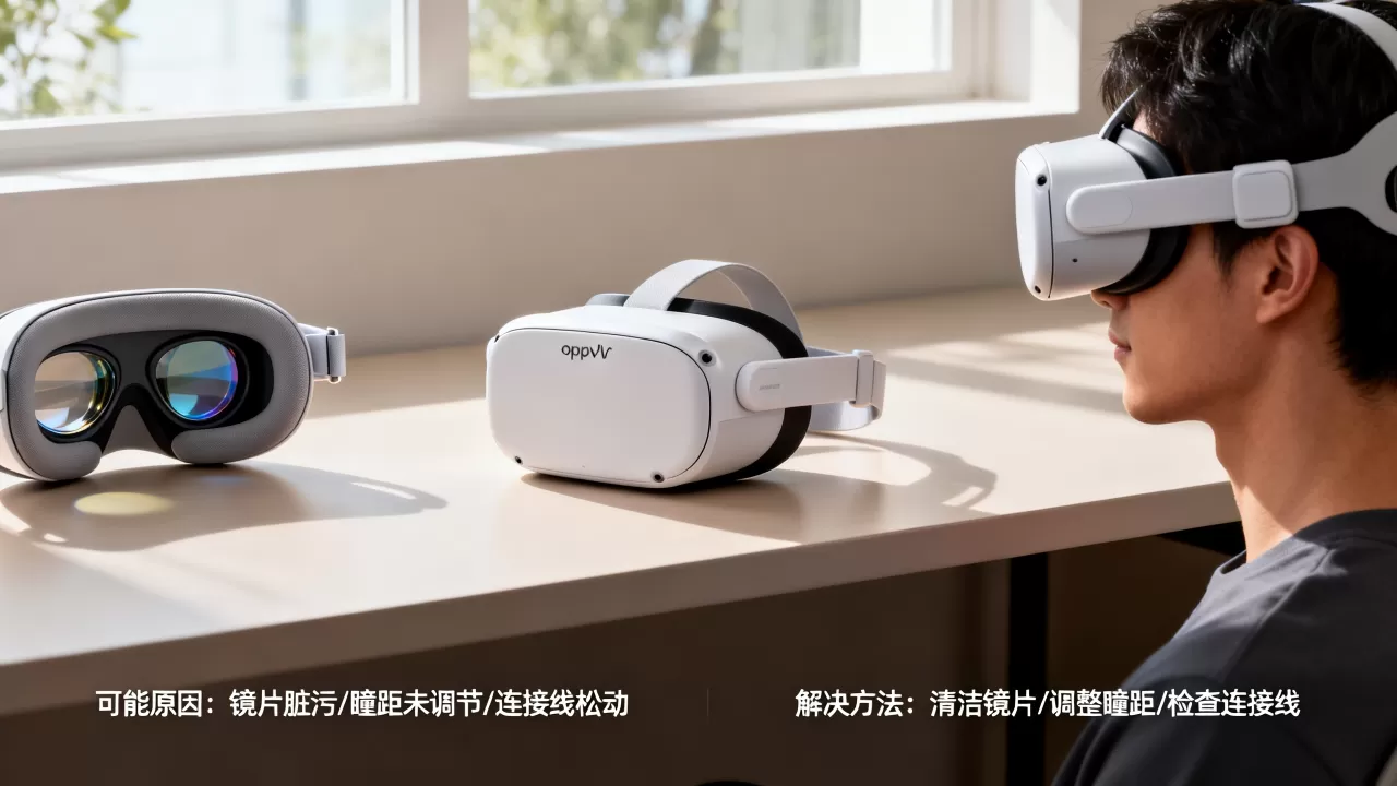 oppovr眼镜为什么很花,VR眼镜画面模糊花屏怎么解决 oppovr眼镜为什么很花,VR眼镜画面模糊花屏怎么解决