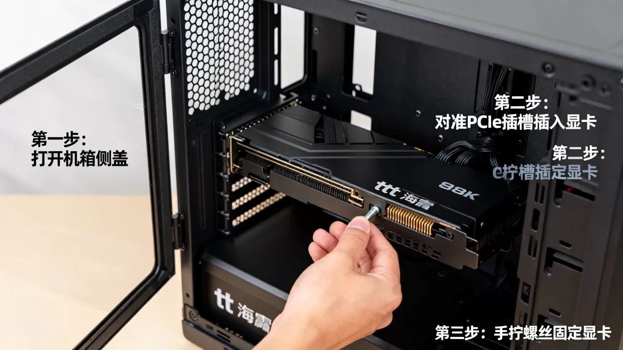 tt海啸机箱显卡怎么装，tt海啸机箱显卡安装教程