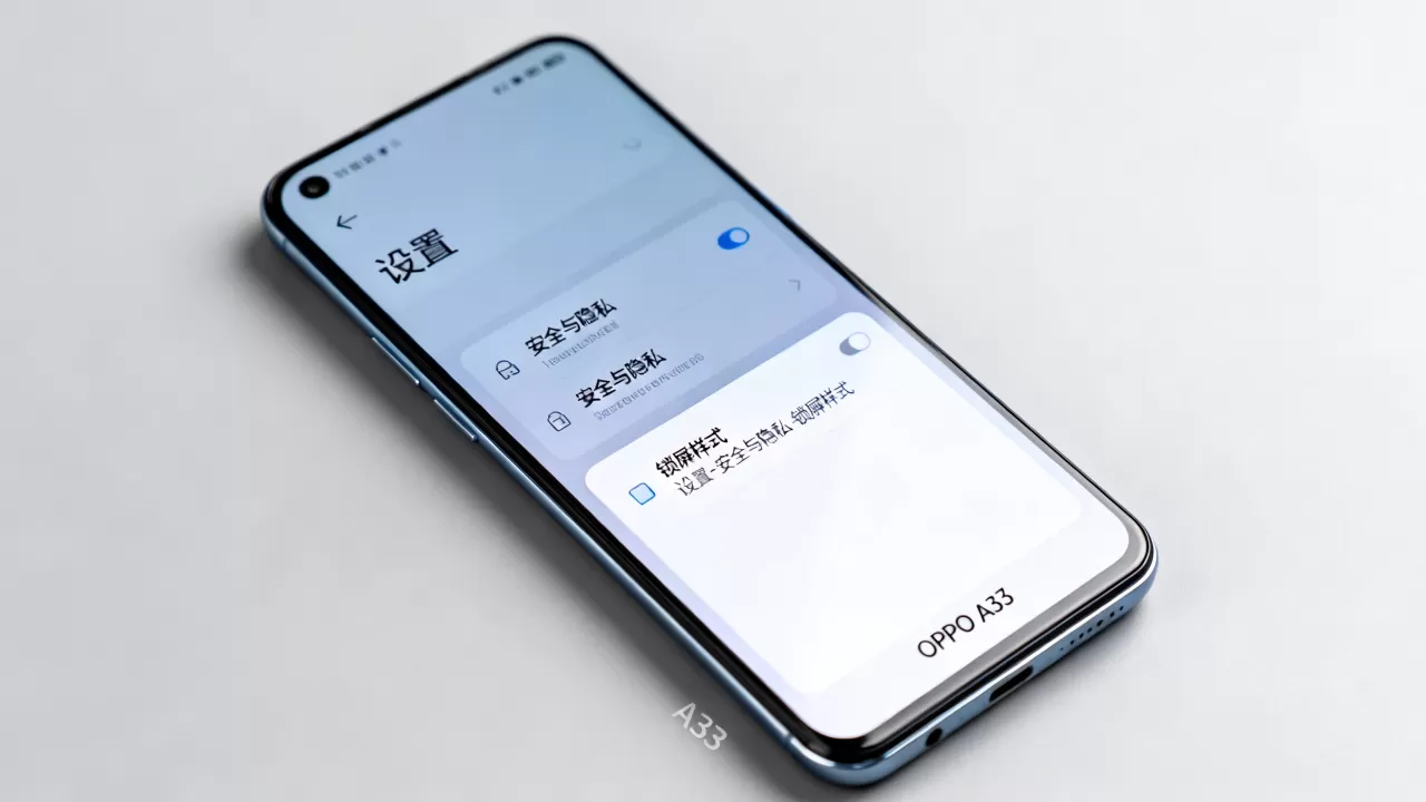 oppoa33为什么没有锁屏样式，oppoa33锁屏功能在哪里