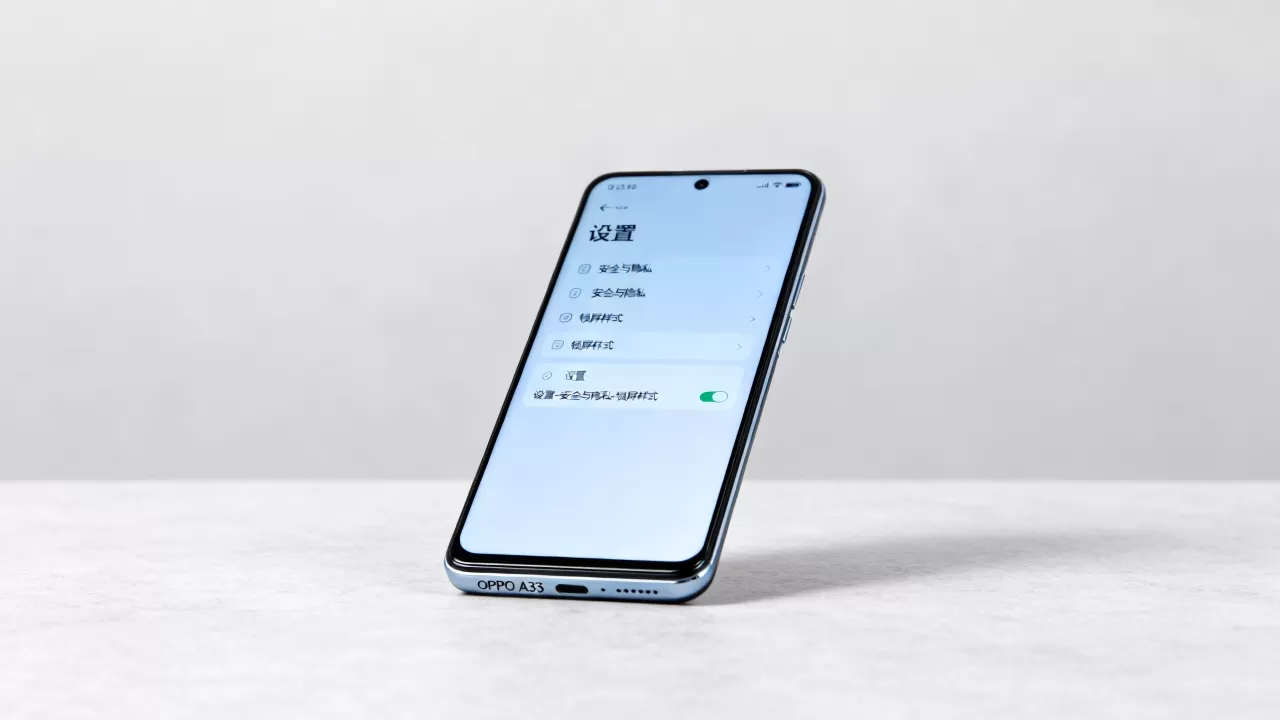 oppoa33为什么没有锁屏样式，oppoa33锁屏功能在哪里