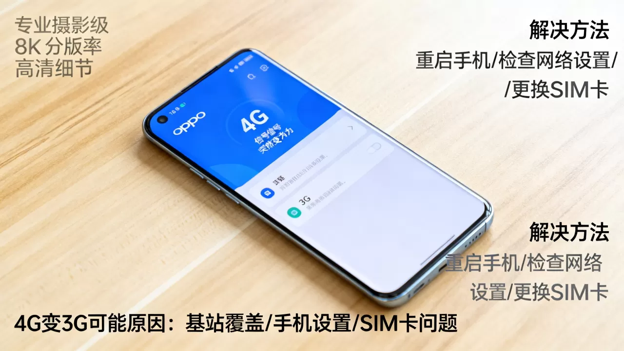 为什么oppo4g变成3g,手机4g信号突然变成3g怎么办 为什么oppo4g变成3g,手机4g信号突然变成3g怎么办