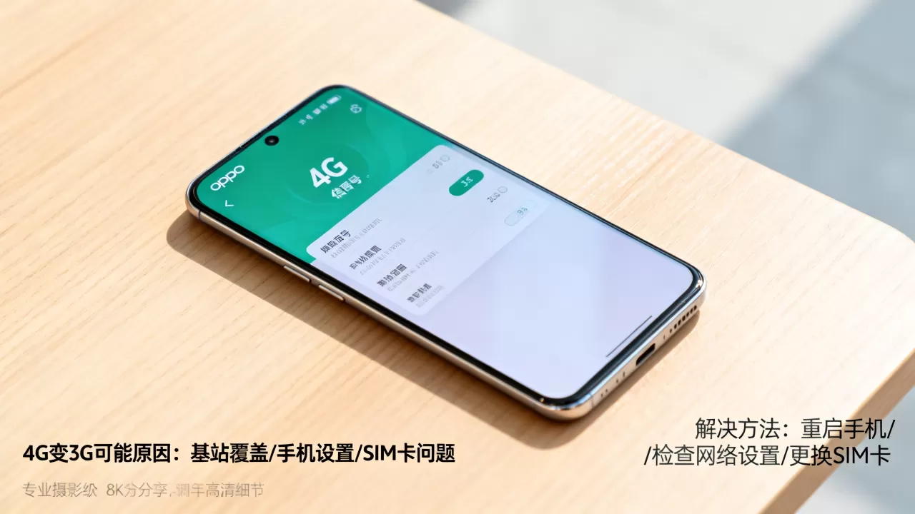 为什么oppo4g变成3g,手机4g信号突然变成3g怎么办 为什么oppo4g变成3g,手机4g信号突然变成3g怎么办