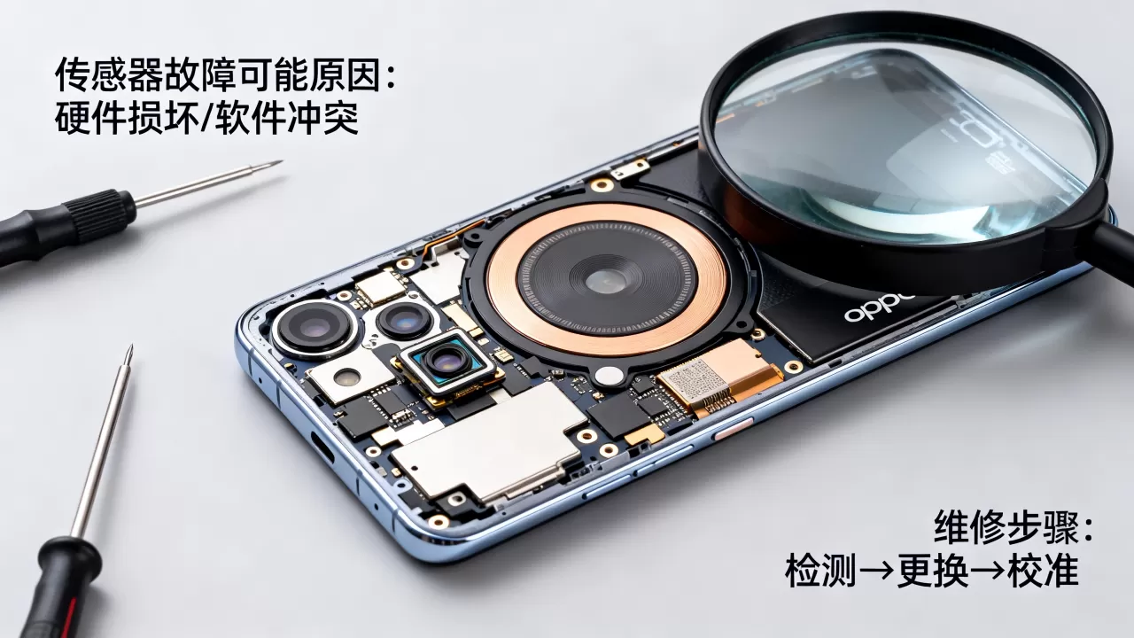 oppo手机传感器故障是什么原因？手机传感器坏了怎么修