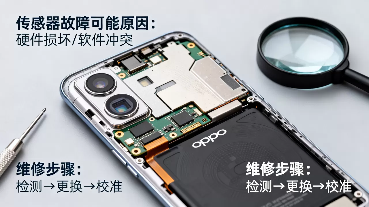 oppo手机传感器故障是什么原因？手机传感器坏了怎么修