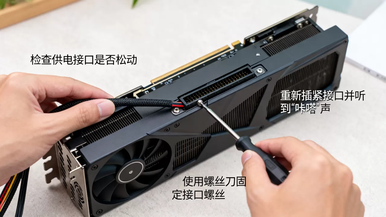 显卡供电松了怎么办,显卡供电接口松动解决方法 显卡供电松了怎么办,显卡供电接口松动解决方法
