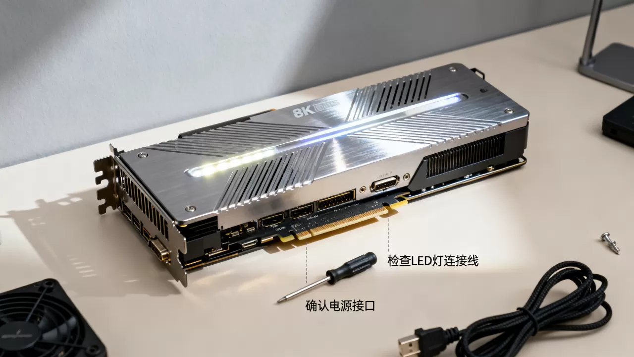 刀锋显卡led灯不亮怎么办，刀锋显卡