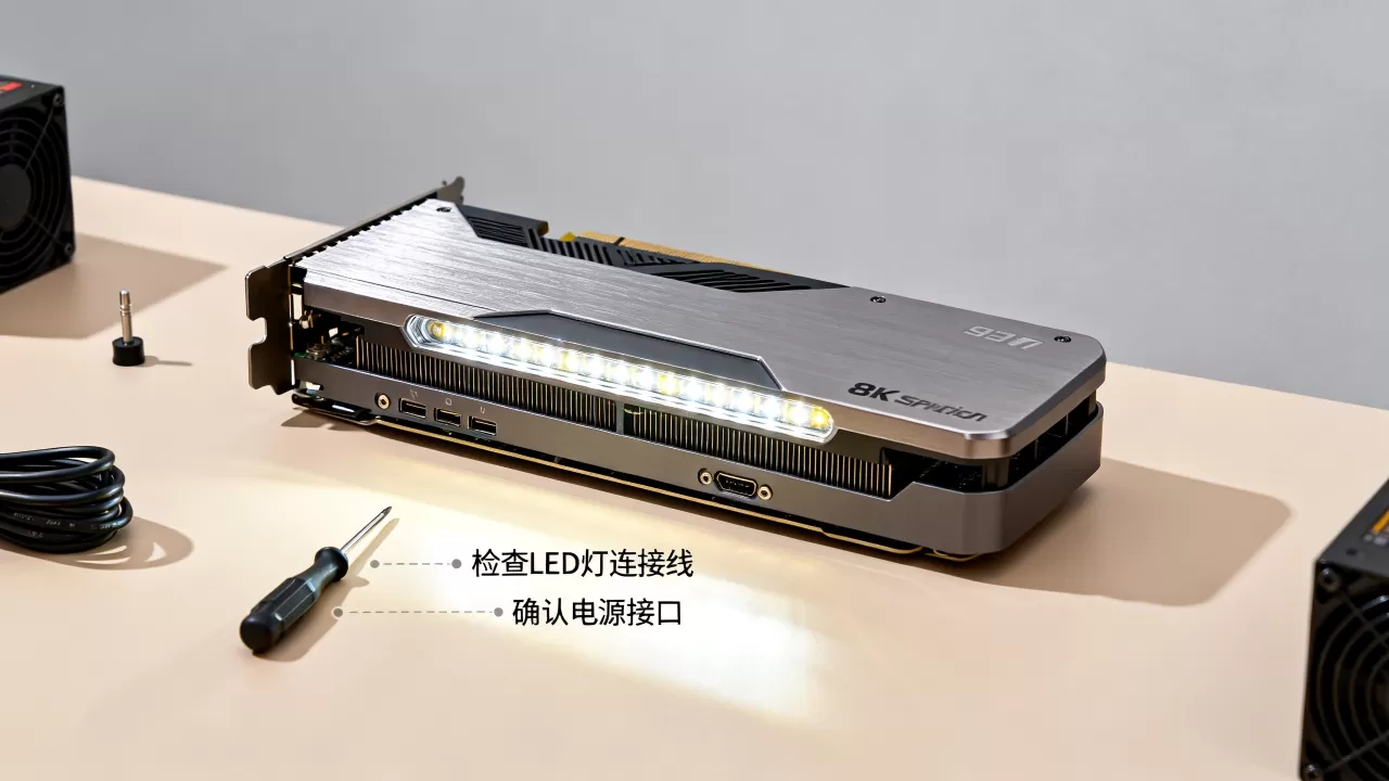 刀锋显卡led灯不亮怎么办，刀锋显卡