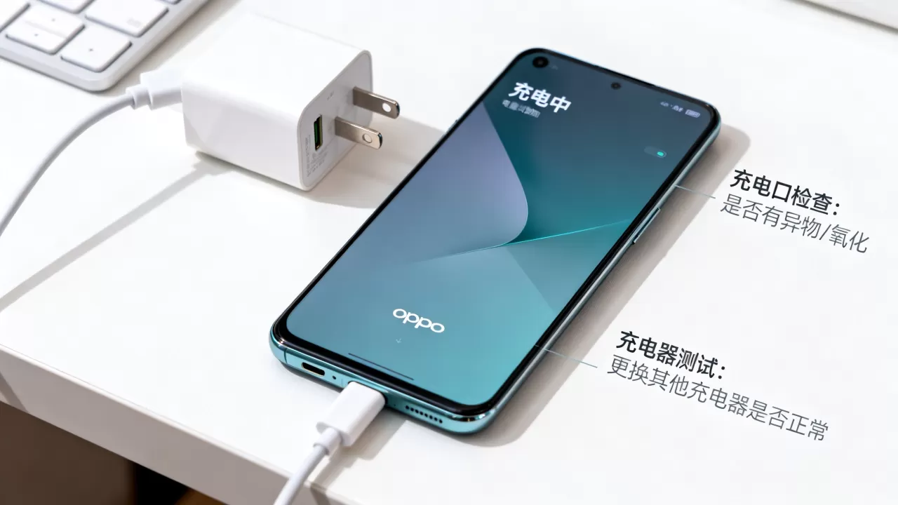 为什么oppo冲不上电，OPPO手机充电没反应