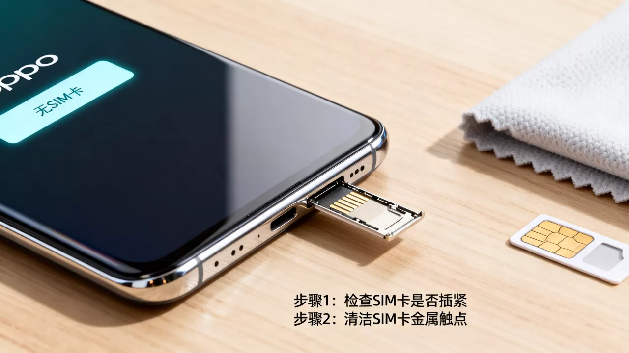 OPPO为什么不显示SIM卡，手机不识别SIM卡怎么办