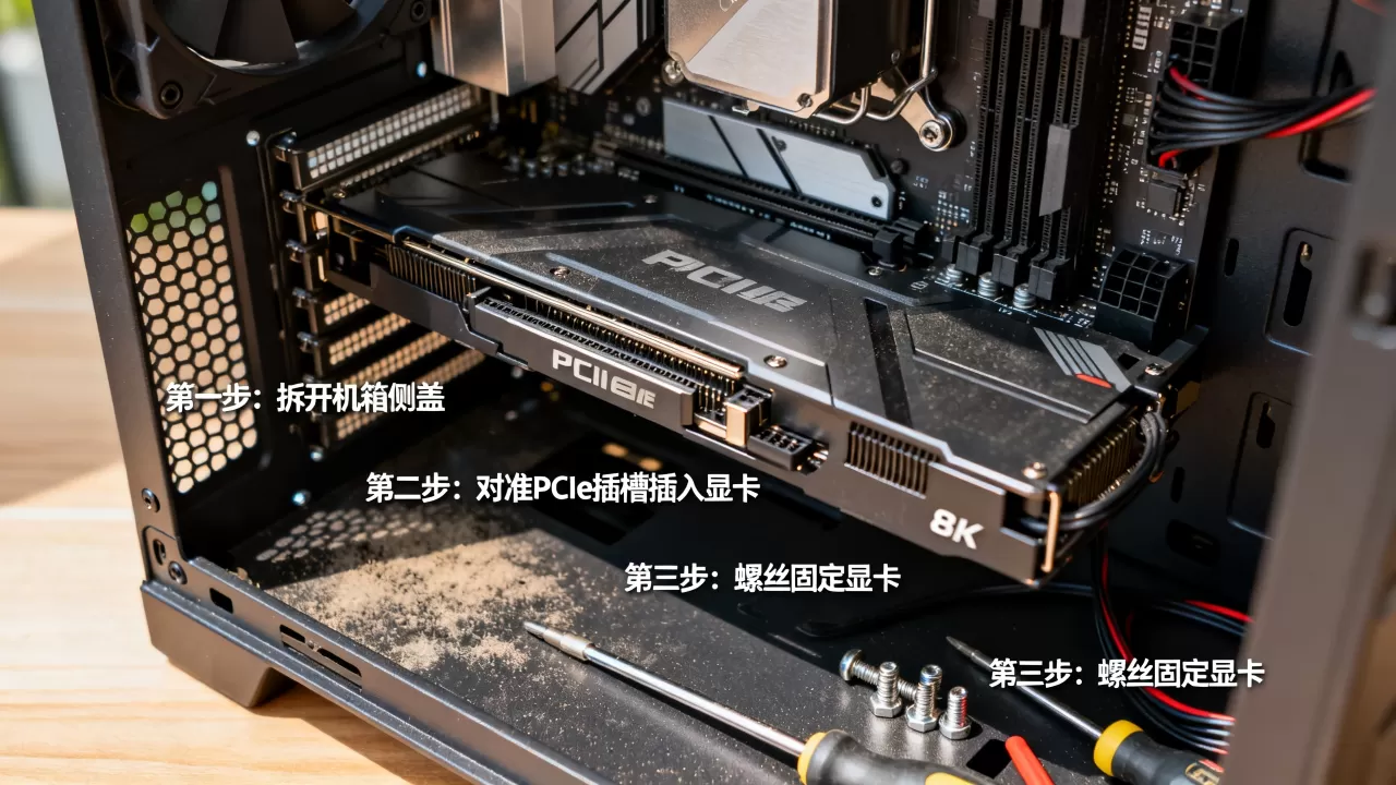 台式机怎么设置显卡，如何安装独立显卡