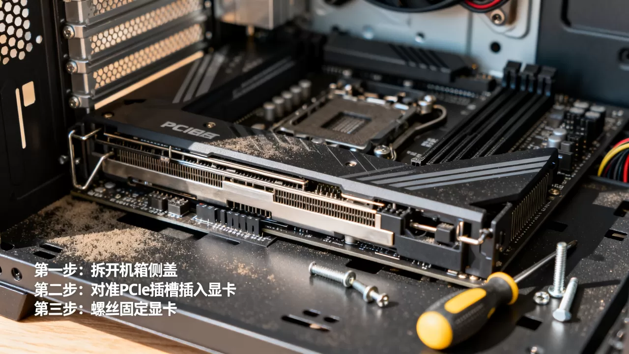 台式机怎么设置显卡，如何安装独立显卡