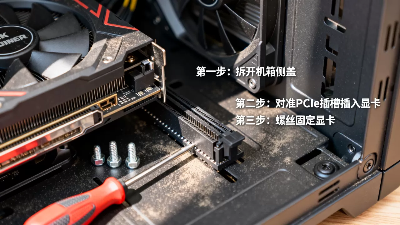 台式机怎么设置显卡，如何安装独立显卡