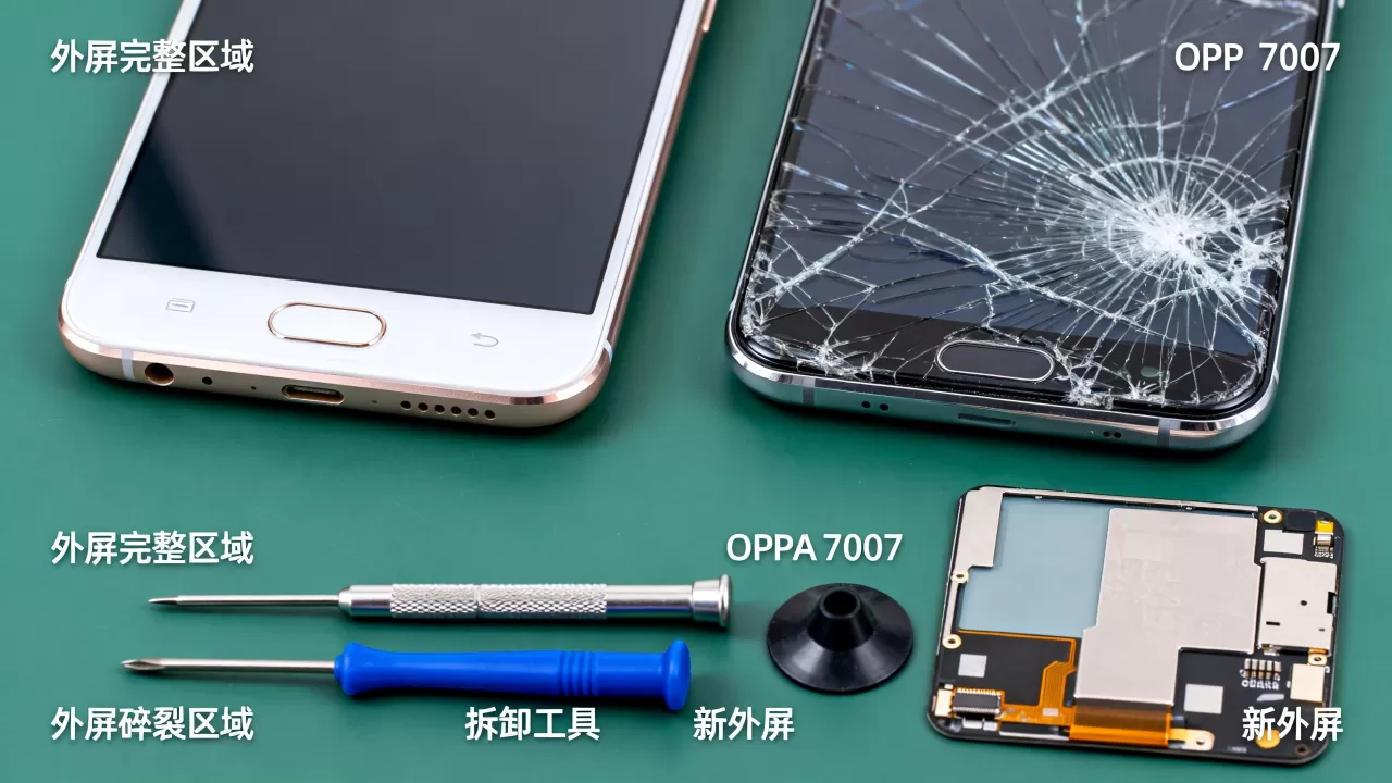 oppo7007外屏什么样,oppo7007外屏碎了怎么换 oppo7007外屏什么样,oppo7007外屏碎了怎么换