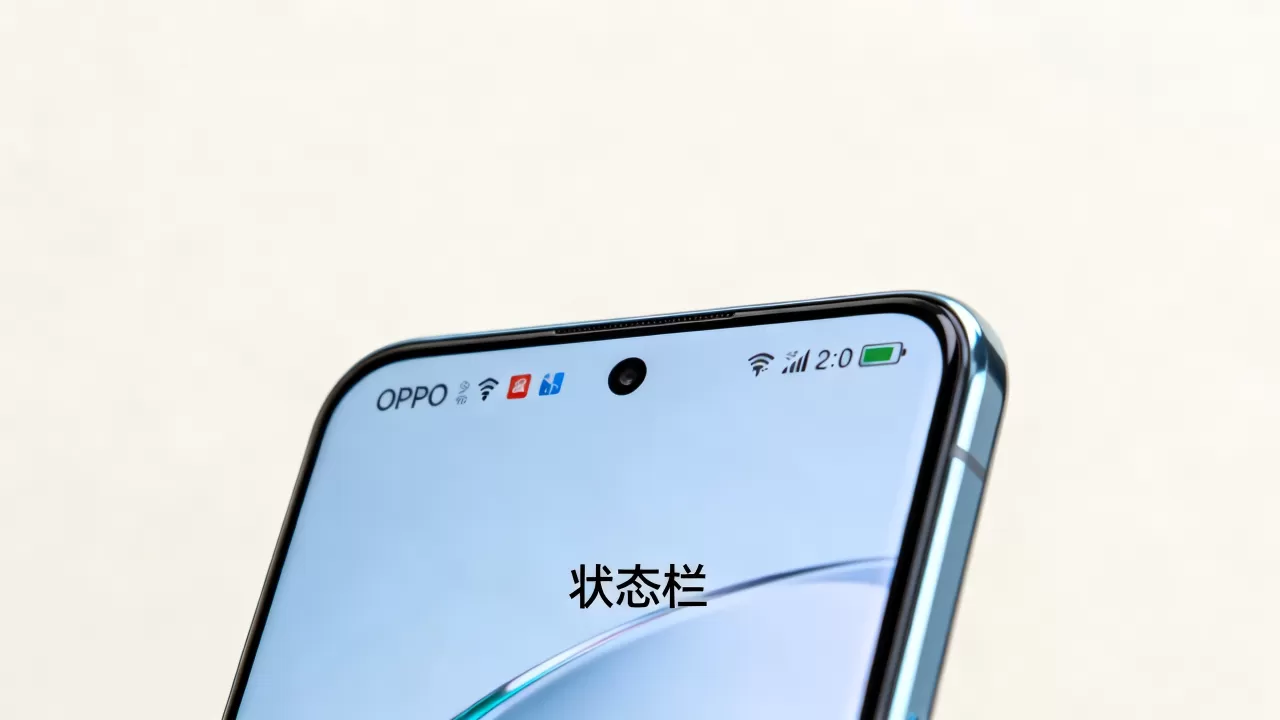 OPPO手机最上面一栏叫什么，OPPO手机顶部状态栏名称