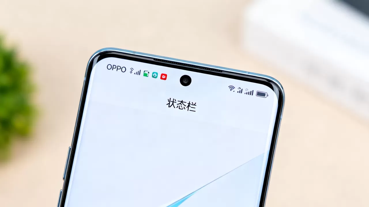 OPPO手机最上面一栏叫什么，OPPO手机顶部状态栏名称
