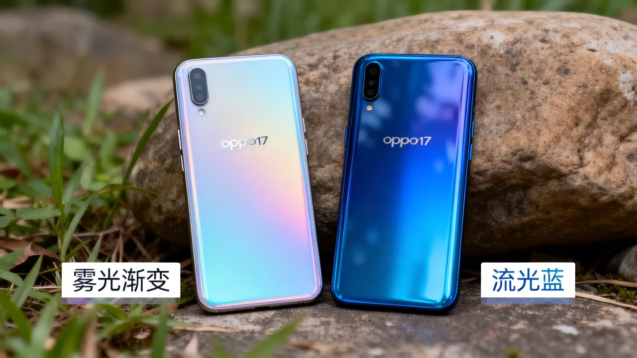 oppor17雾光渐变和流光蓝有什么区别，oppor17雾光渐变和流光蓝区别