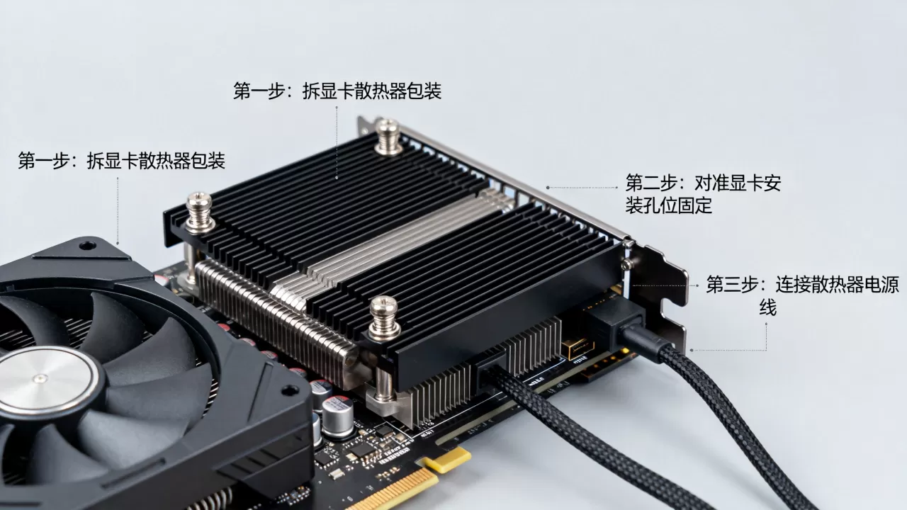 显卡散热器怎么用，显卡散热器安装教程