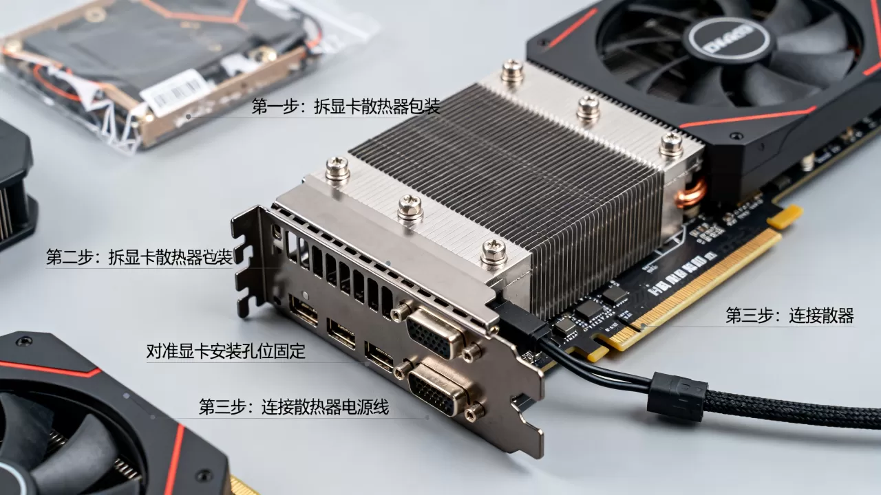 显卡散热器怎么用，显卡散热器安装教程