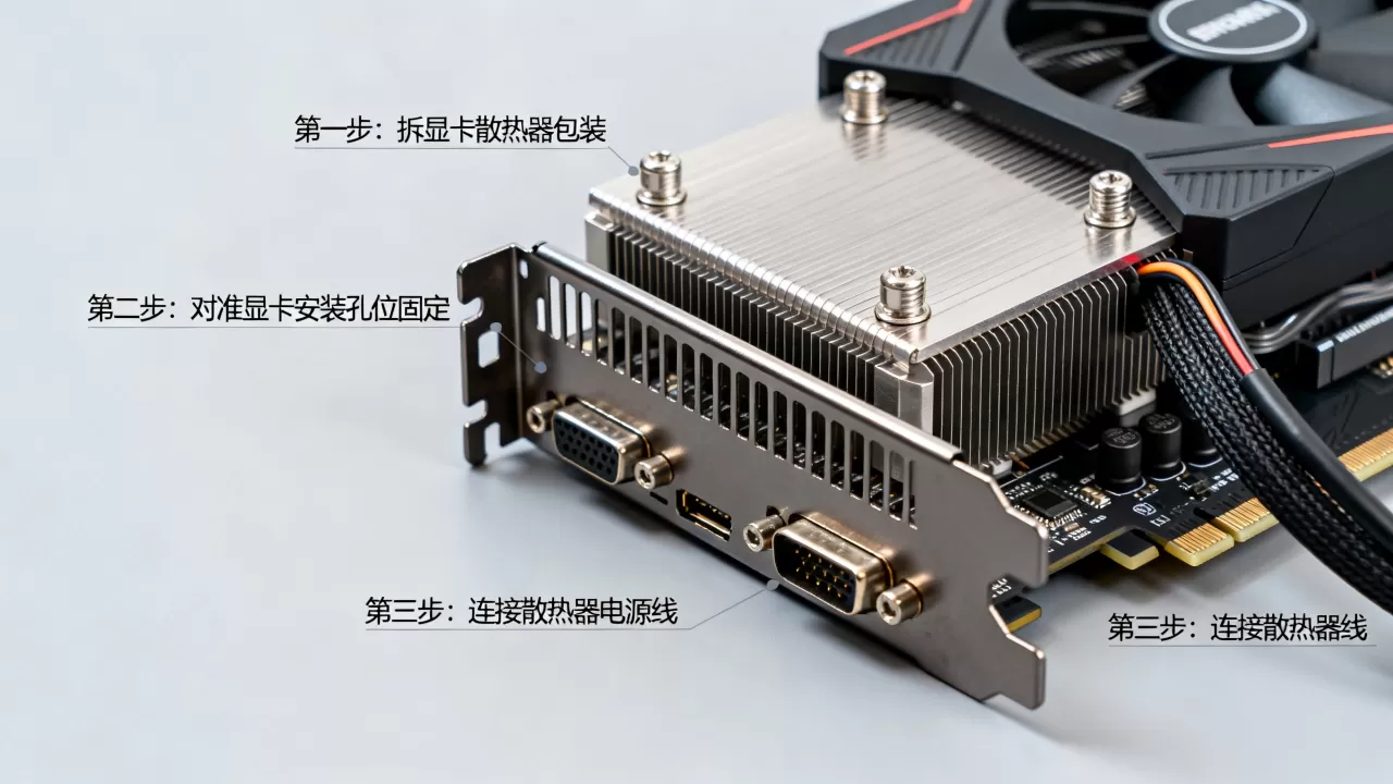显卡散热器怎么用，显卡散热器安装教程