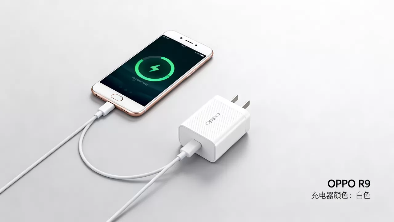 oppor9充电是什么颜色，oppor9充电器颜色