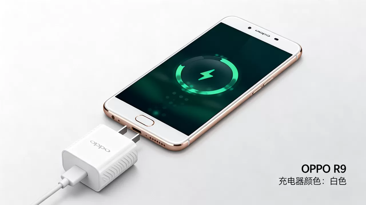 oppor9充电是什么颜色，oppor9充电器颜色