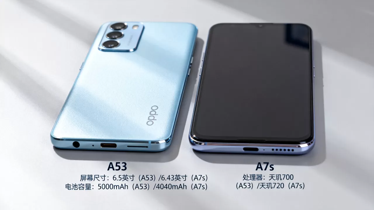 oppoa53跟7s有什么不同,OPPO A53和A7s配置区别 oppoa53跟7s有什么不同,OPPO A53和A7s配置区别
