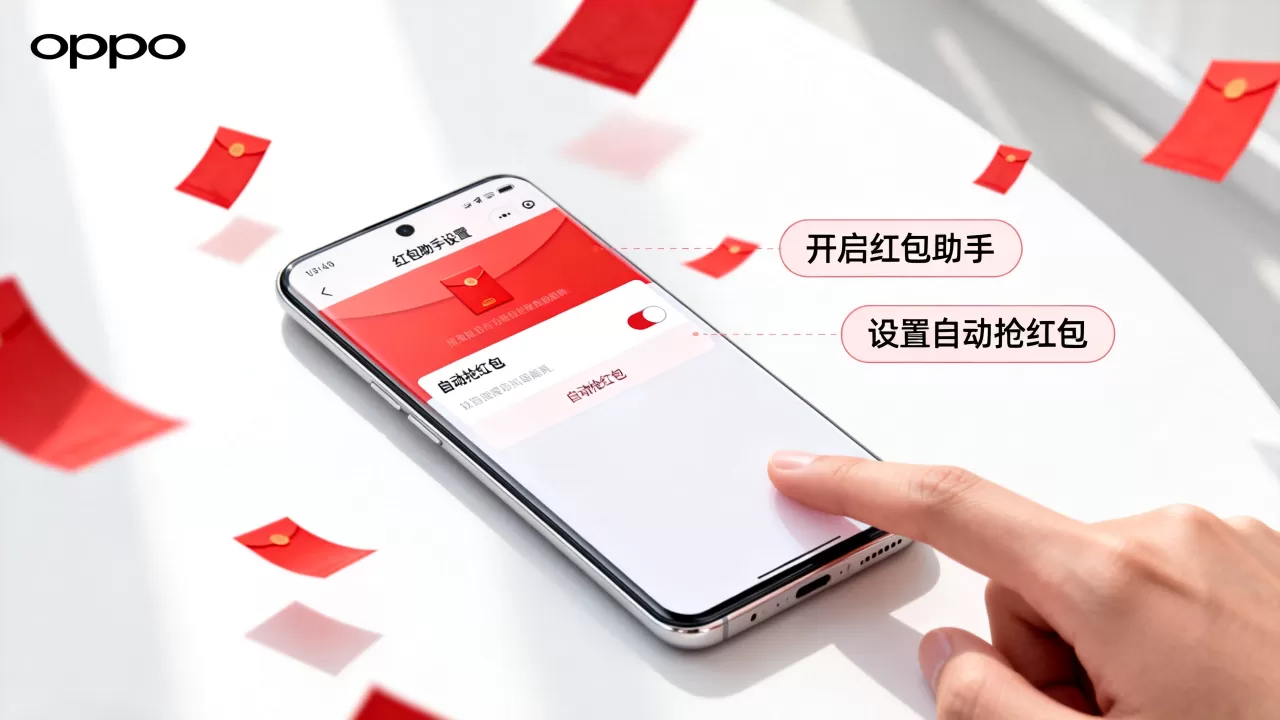 oppo瓦力抢红包为什么不自动抢，oppo手机红包助手设置方法