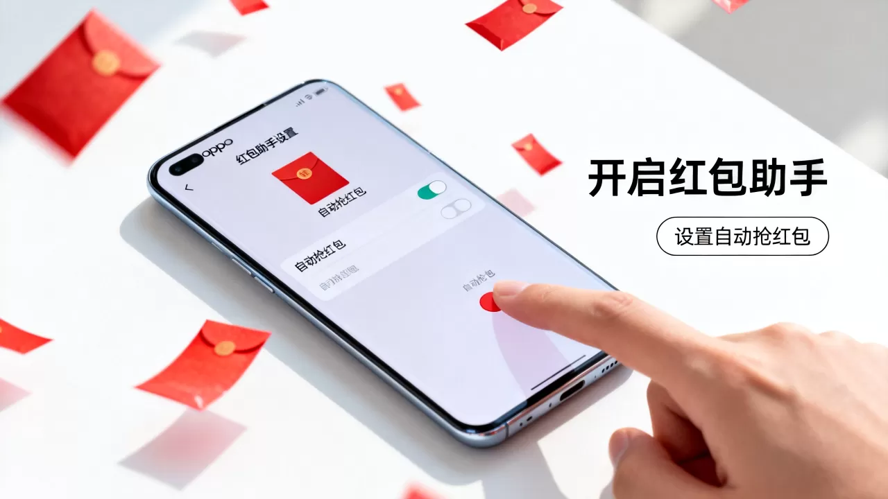 oppo瓦力抢红包为什么不自动抢，oppo手机红包助手设置方法