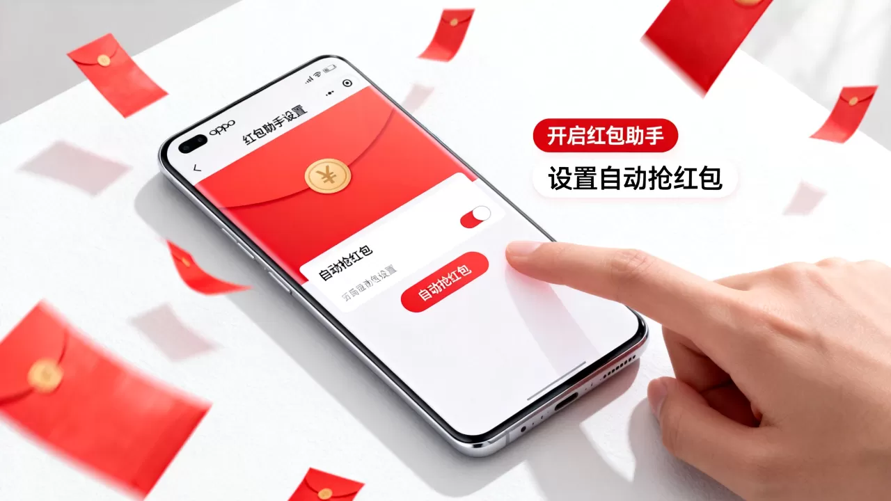 oppo瓦力抢红包为什么不自动抢，oppo手机红包助手设置方法