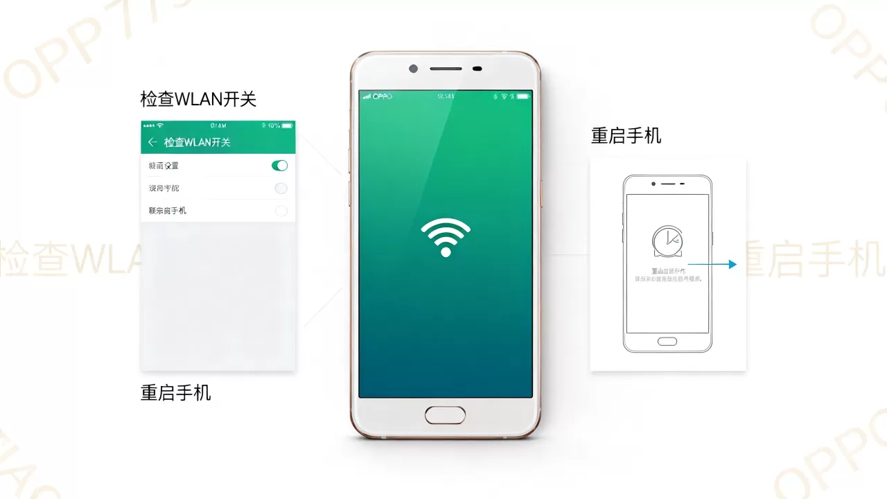 oppor7s桌面为什么没有WLAN，OPPO R7s WLAN图标消失解决办法