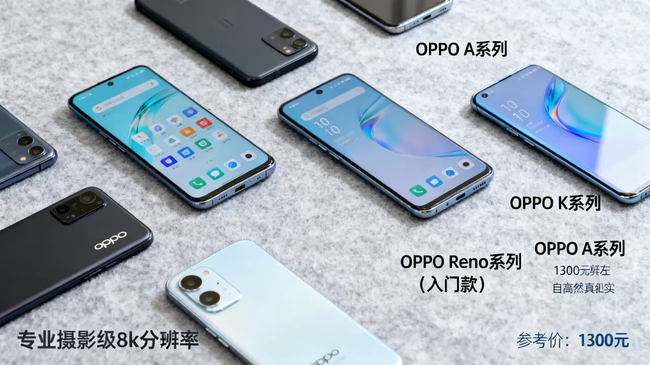 oppo都有什么型号手机在1300元