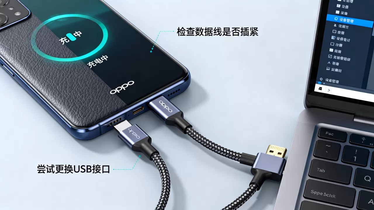 为什么oppo手机连不上电脑，oppo手机连接电脑没反应